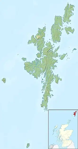 Broch of Clickimin is located in Shetland