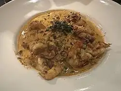 Shrimp and grits from Boudro's in San Antonio