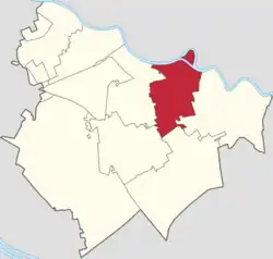 Location in Jinnan District