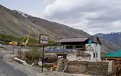 Testa sign on the left bank road