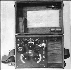 SCR-54-A portable crystal set used by US Signal Corps in World War I
