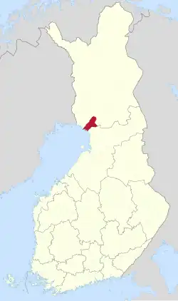 Location of Simo in Finland