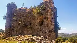 Sinap Castle, Northeast facade