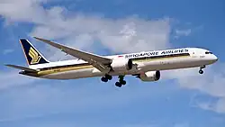 The 1,000th 787, 9V-SCP, was delivered to Singapore Airlines in 2023