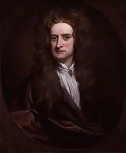 Image 27Isaac Newton in a 1702 portrait by Godfrey Kneller (from Scientific Revolution)