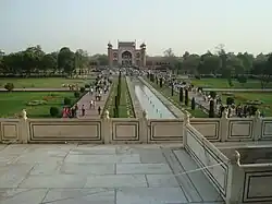 Taj Mahal and grounds: Old Mughal Aqueduct.