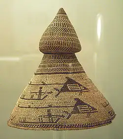 Cedar bark hat; Nuu-chah-nulth; Museum of the Americas (Madrid, Spain)