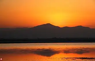 Sunset in Meyqan Lagoon