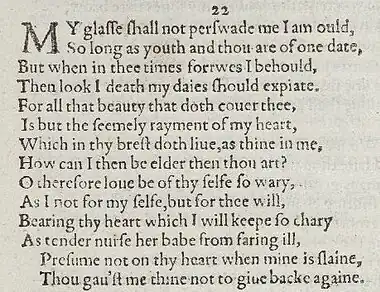 Detail of old-spelling text