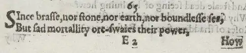 Detail of old-spelling text