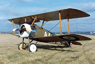 Parallel struts on a Sopwith Camel