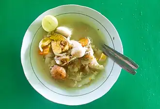 Soto Banjar, one of the most well-known Banjarese dishes