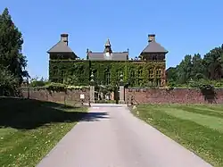 Garden Walls, Corner Turrets, Gates and Gate Piers at Soughton Hall