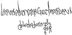Chlothar II's signature