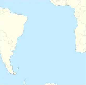 Tristan da Cunha is located in South Atlantic