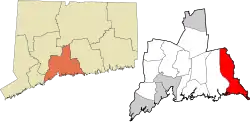 Madison's location within the South Central Connecticut Planning Region and the state of Connecticut