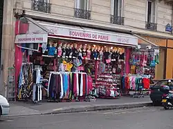 A souvenir shop (Paris, France)