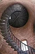 Brick lined interior & spiral stairway