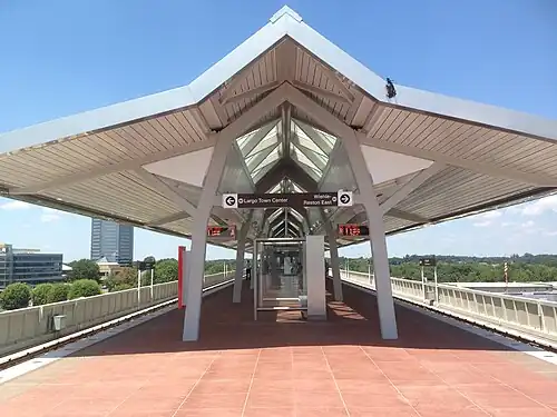 Spring Hill (opened 2014) shows a modified version of the newest design, used on some elevated stations due to its cost savings.