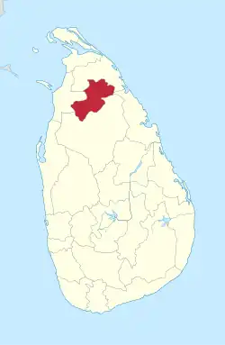 Location within Sri Lanka