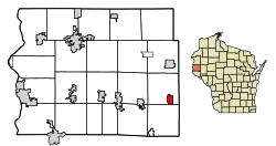Location of Wilson in St. Croix County, Wisconsin.