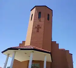 Cross above main entrance