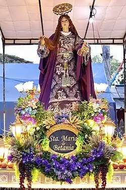 Processional Statue Image of St. Mary of Bethany in Dumangas, Iloilo