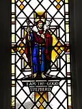 Christ as the Good Shepherd in St Anne's, Lewes, AE Buss of Goddard & Gibbs, 1987