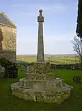 Churchyard cross in St Bridget's churchyard, Chelvey