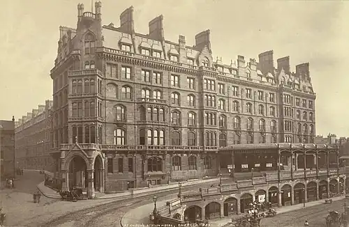 The demolished St Enoch railway station
