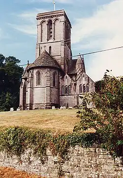 View of eastern end and apse