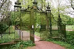 St John's College, gate to Trinity Piece south-east of the Wilderness