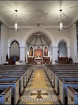 Organ façade towards the chancel