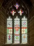Stained Glass window dedication to Canon Frank Sampson