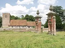 Pair of Gate Piers 30 Metres South of East End of Church