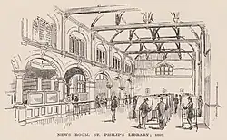 St Philip's Library News Room 1896