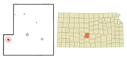 Location within Stafford County and Kansas