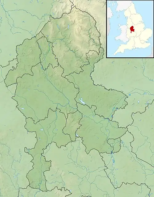 Fowlea Brook is located in Staffordshire