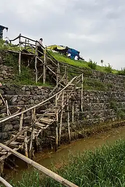 Staircase to viewing area