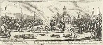 Plate 13: Le bûcher, or Burning at the stake