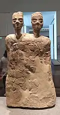 ʿAin Ghazal statues, from approximately 9000 years ago
