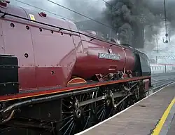 Steam locomotive 6233 Duchess of Sutherland Carlisle Royal Scot 10 Oct 2009