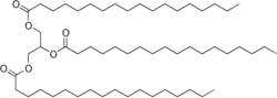 Skeletal formula of stearin