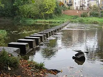 Stepping stones at Morpeth