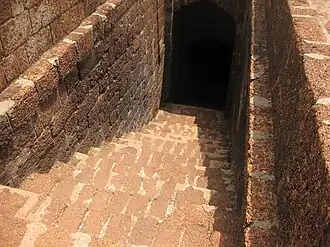 Steps to a well in the Mirjan Fort