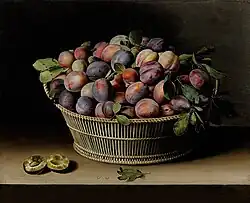 Still Life with Basket of Plums, 1629