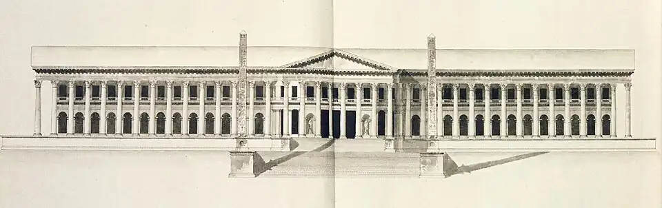 The final design by Desprez (1790)