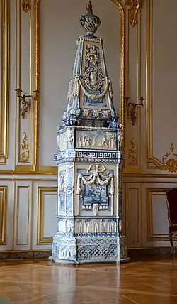 18th-century Neoclassical cocklestove in the Palais Rohan (Strasbourg, France)