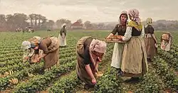 Strawberry Gatherers, William Gunning King, 1880