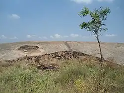 Mounds with ancient remains on them